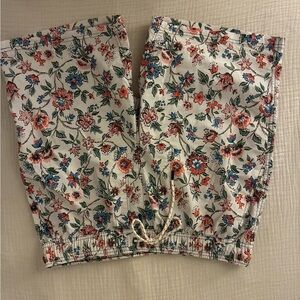 Floral Print Men's Swim Board Shorts